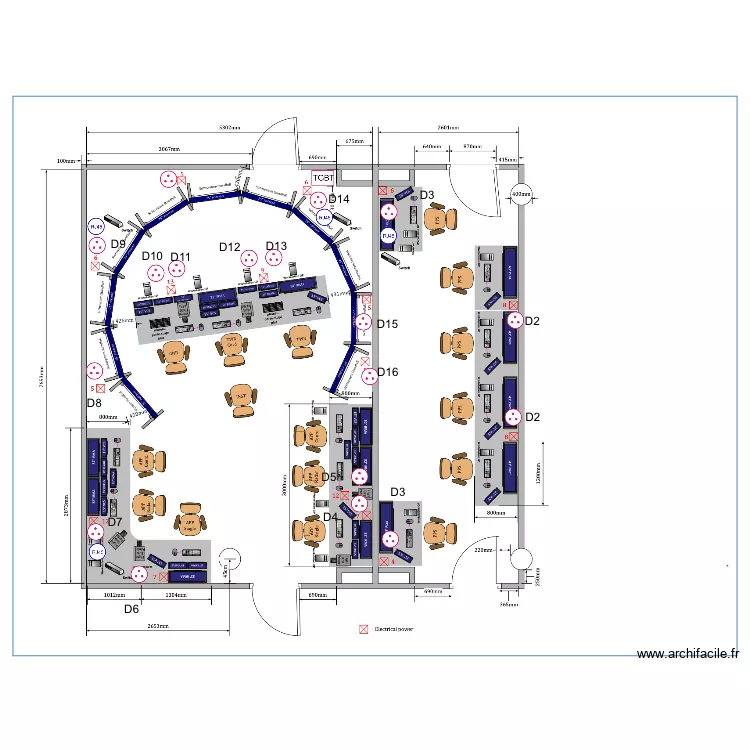 simulateur DGAC. Plan de 
