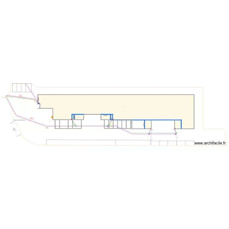 AUTO DIL. Plan de 18  et 1381 m²