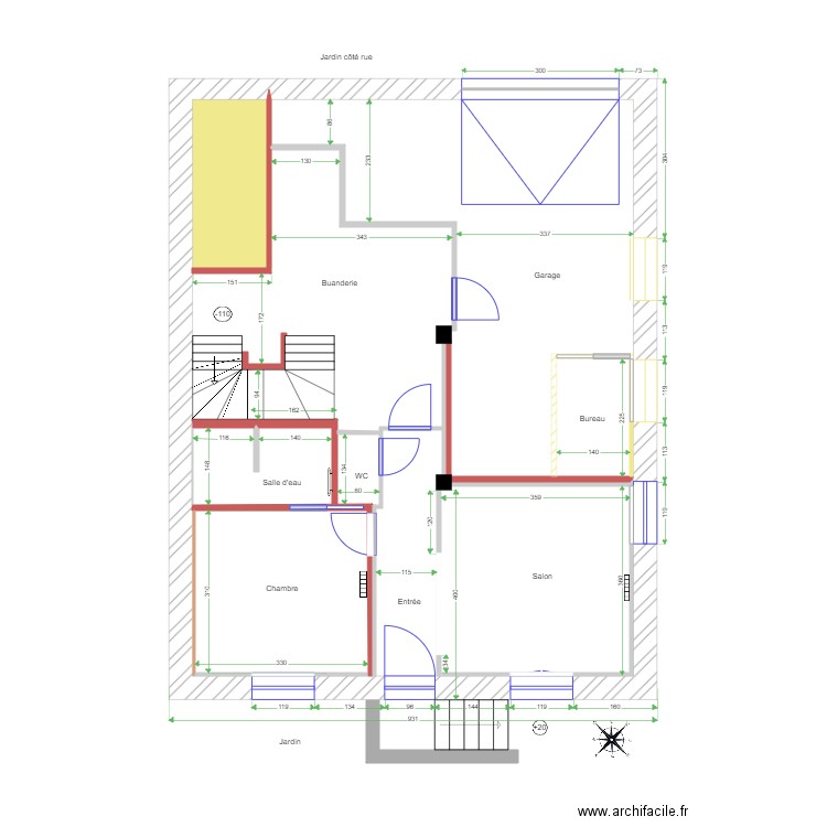 Joël avec projet. Plan de 0 pièce et 0 m2