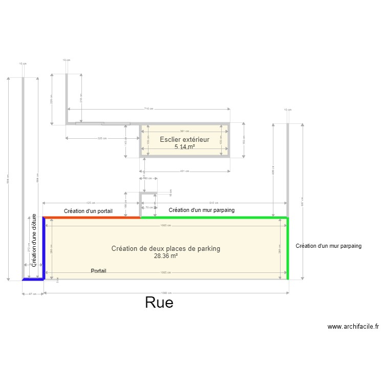 Clos Paillé Terrain après transformation. Plan de 0 pièce et 0 m2