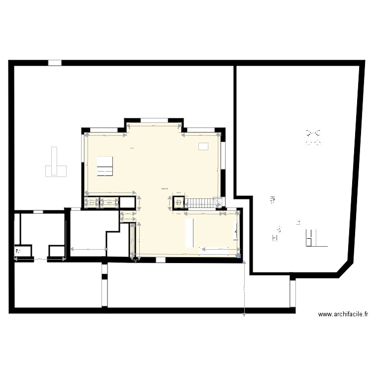 plan rdc. Plan de 0 pièce et 0 m2