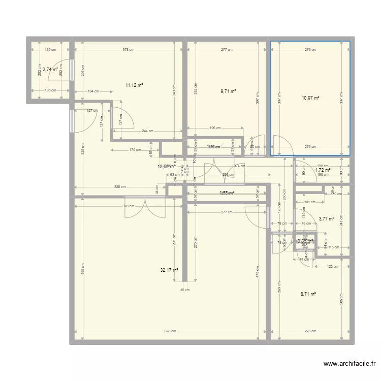 T5 Ancely - Brisou. Plan de T5 Ancely - Brisou. Plan de