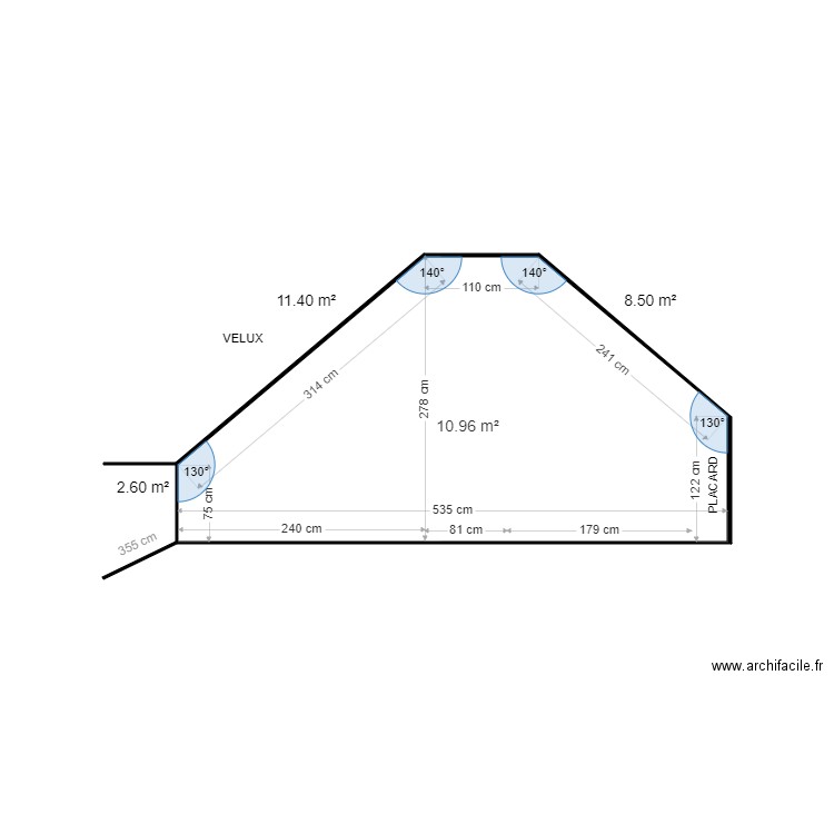 CHAMBRE SUR GARAGE. Plan de 0 pièce et 0 m2