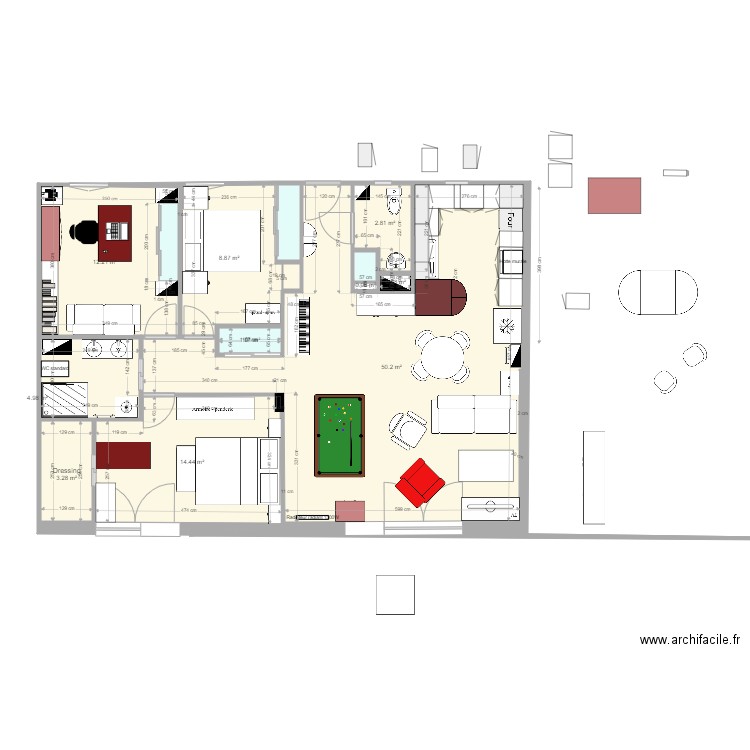 Plan appartement Crocki rev 23. Plan de 0 pièce et 0 m2