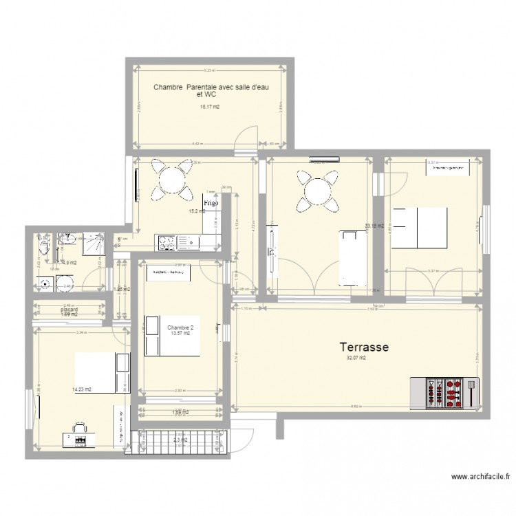 Appartement vert  Modifier 03 07 2016. Plan de 0 pièce et 0 m2