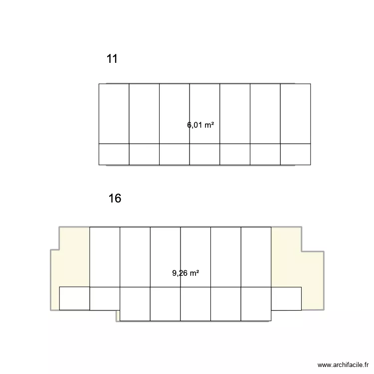 Terrasses Maisonnette. Plan de 