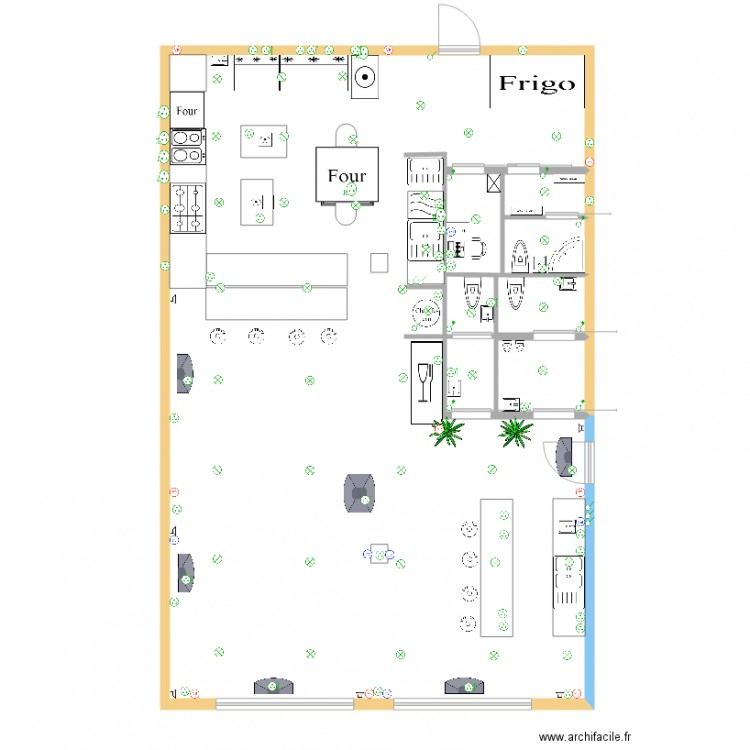 pizza3 elec equipé. Plan de 0 pièce et 0 m2