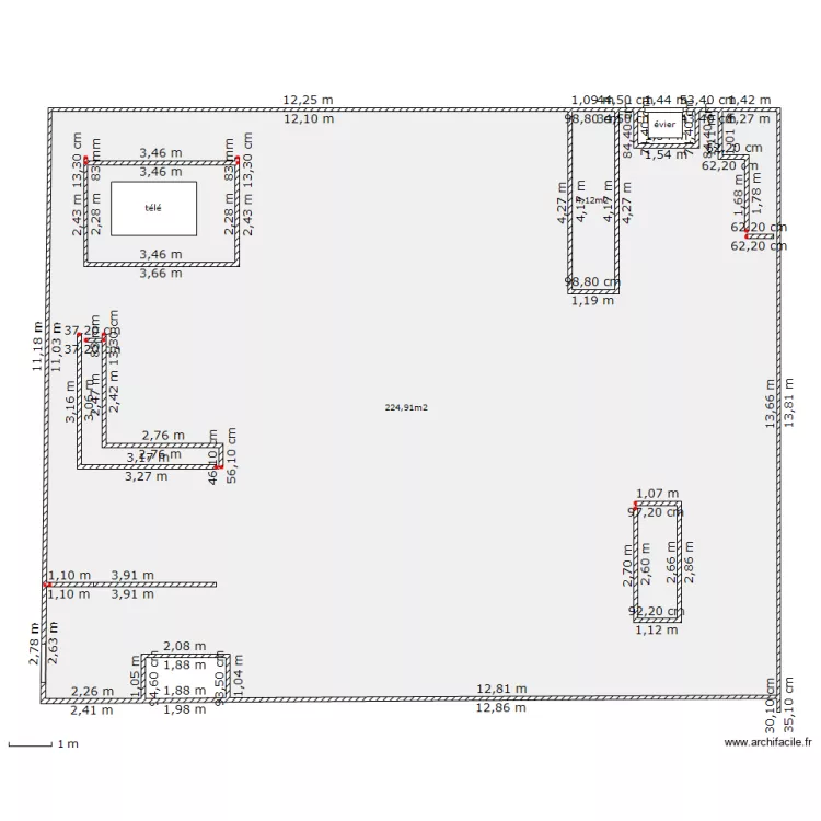 rez de chaussez de ma maison . Plan de 
