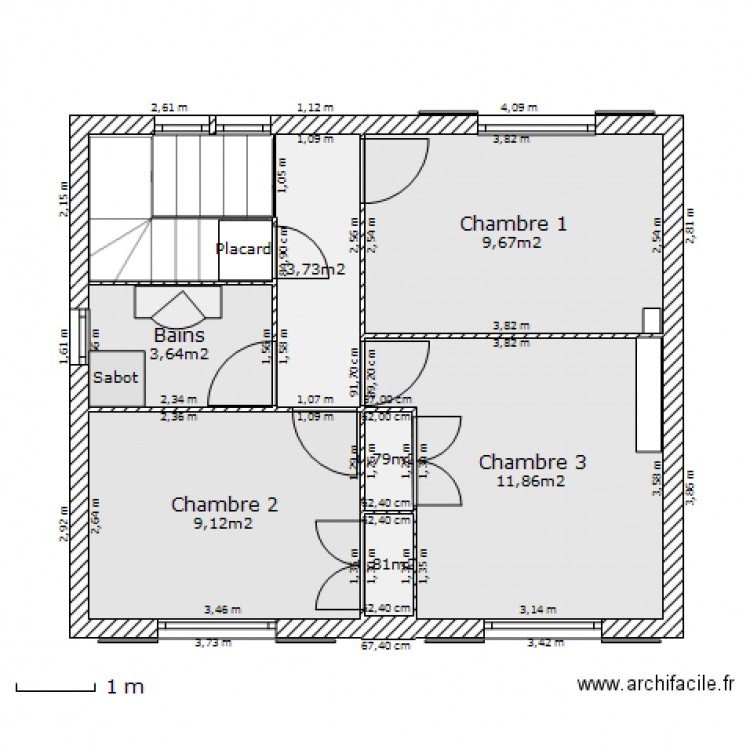 MandelEtageCot. Plan de 0 pièce et 0 m2