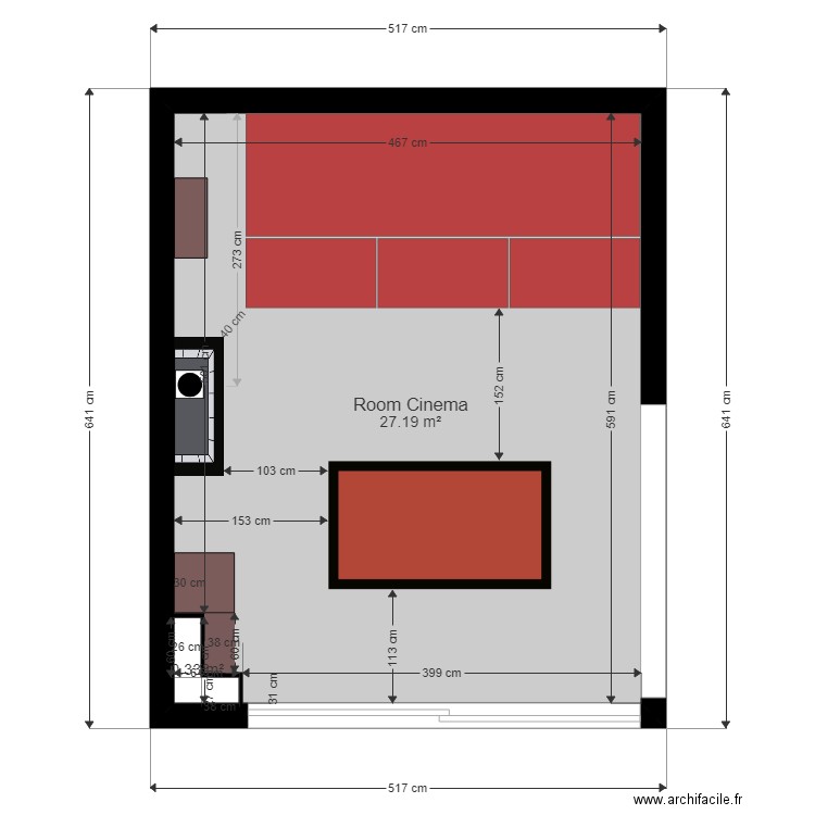 DULLY Room Cinema. Plan de 0 pièce et 0 m2