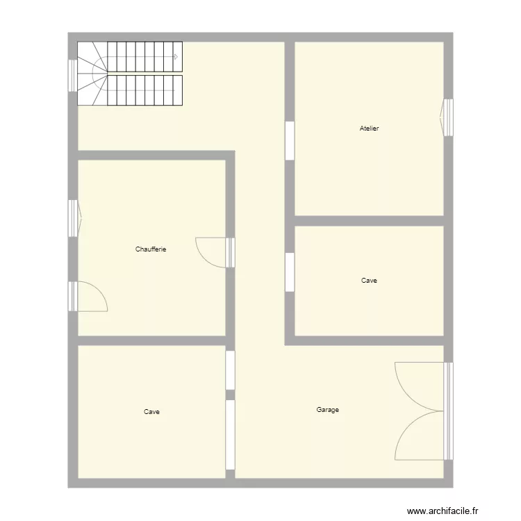 Croquis WALK Sous sol. Plan de 