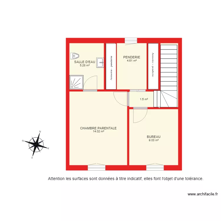 BI 2769 DERNIER ETAGE. Plan de 