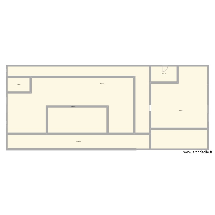 Projet plan pour mon rapport de stage. Plan de 6 pièces et 319 m2