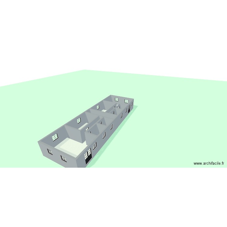 plan1. Plan de 8 pièces et 110 m2