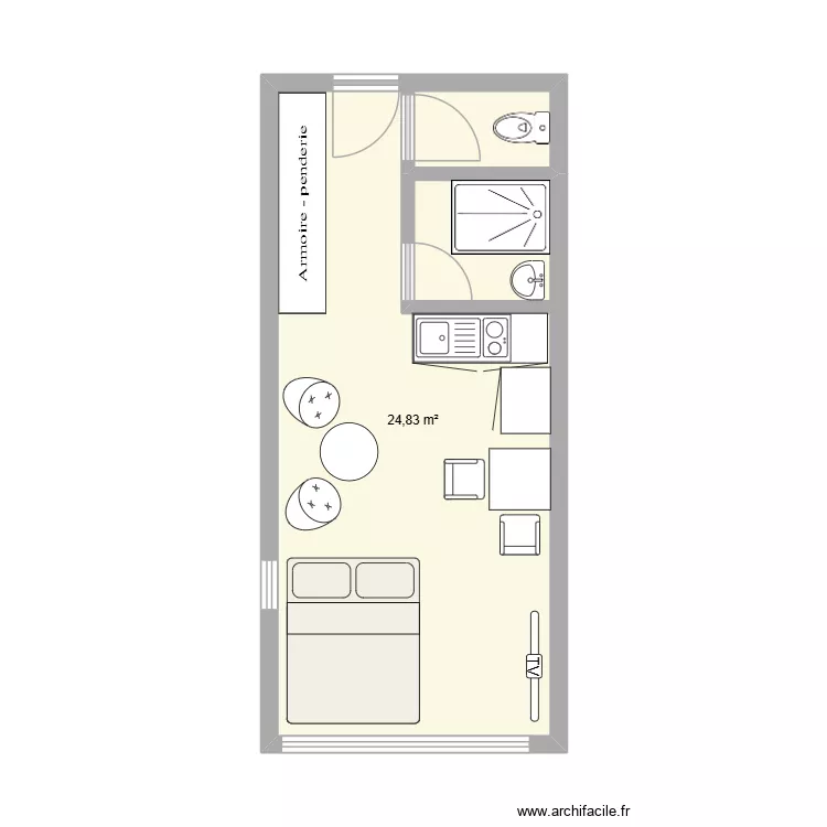 house boat. Plan de 1 et 25 m² house boat. Plan de 1 et 25 m²