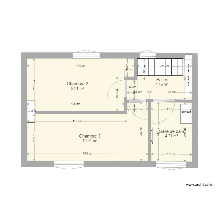 Etage version d&eacute;finitive. Plan de 