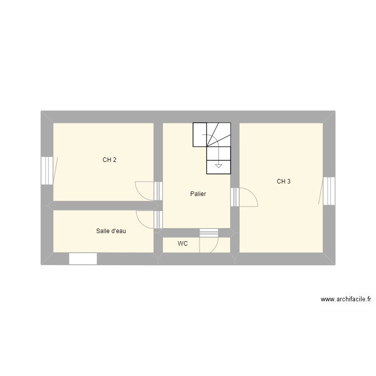 1er étage Sainte-Croix. Plan de 0 pièce et 0 m2