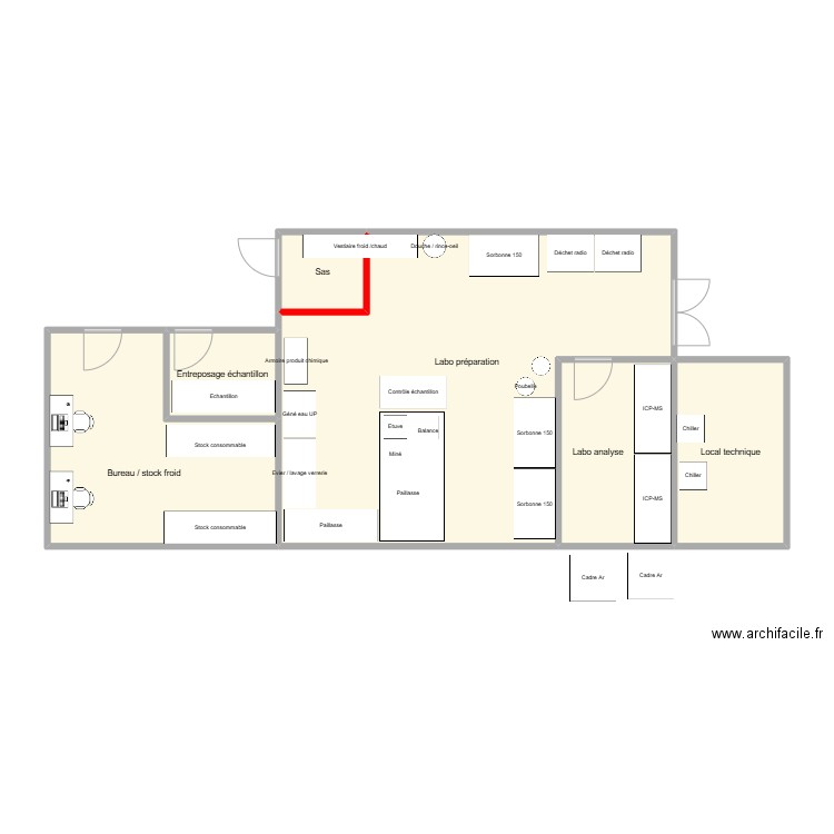 Plan 2. Plan de 6 pièces et 83 m2
