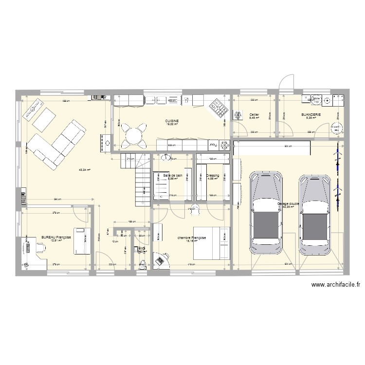 Maison 3 willy 3. Plan de 10 pièces et 159 m2