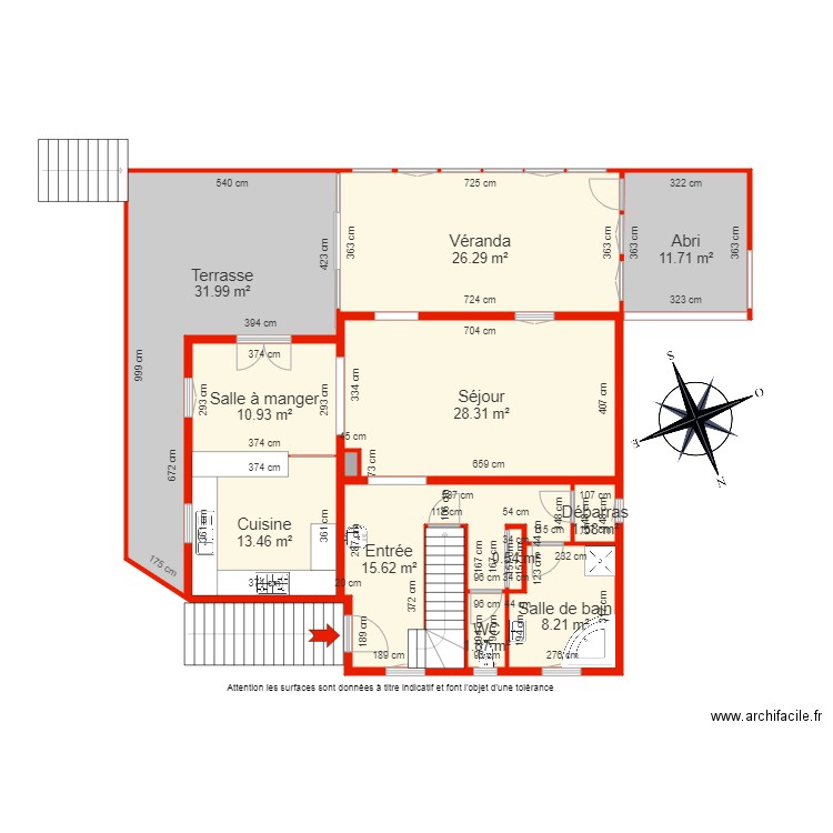 BI 6052 RDC côté. Plan de 0 pièce et 0 m2