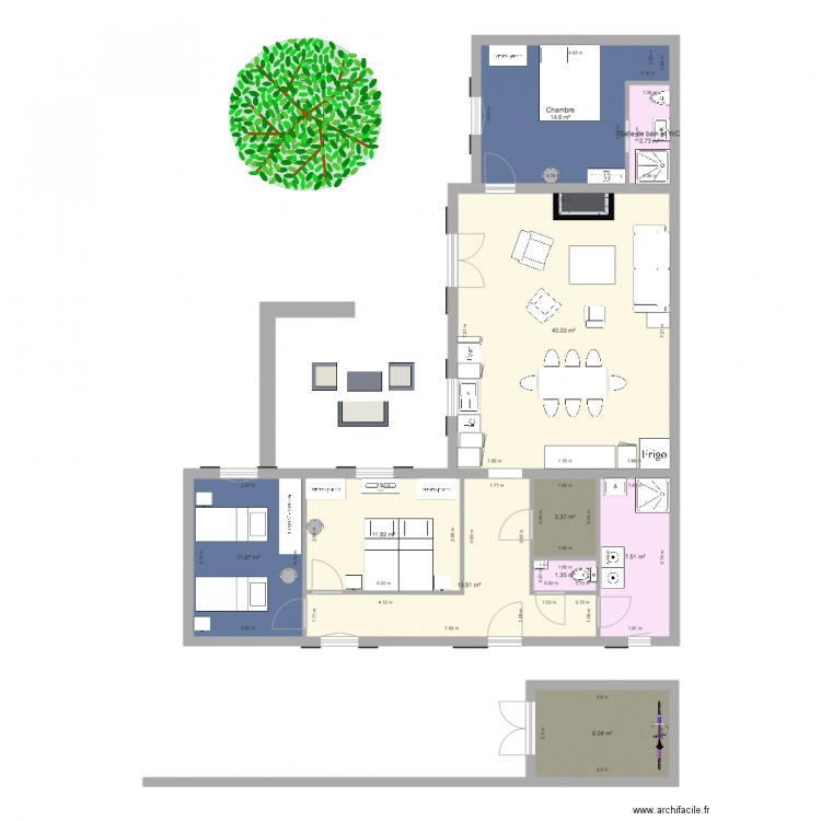 YeuLD SE Abri jardin a droite. Plan de 0 pièce et 0 m2