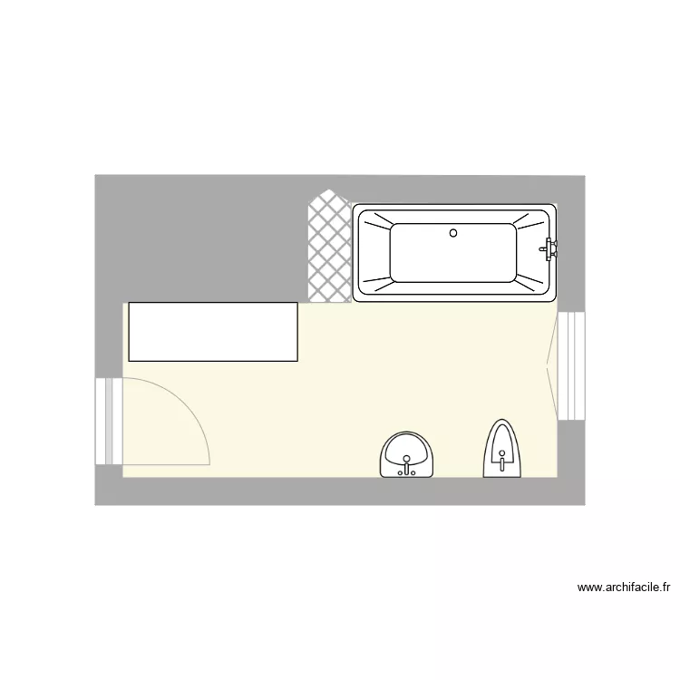 croquis SDB BRAUX. Plan de croquis SDB BRAUX. Plan de
