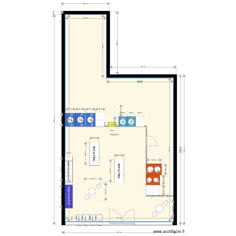 Laverie ARRADON. Plan de 0 pièce et 0 m2