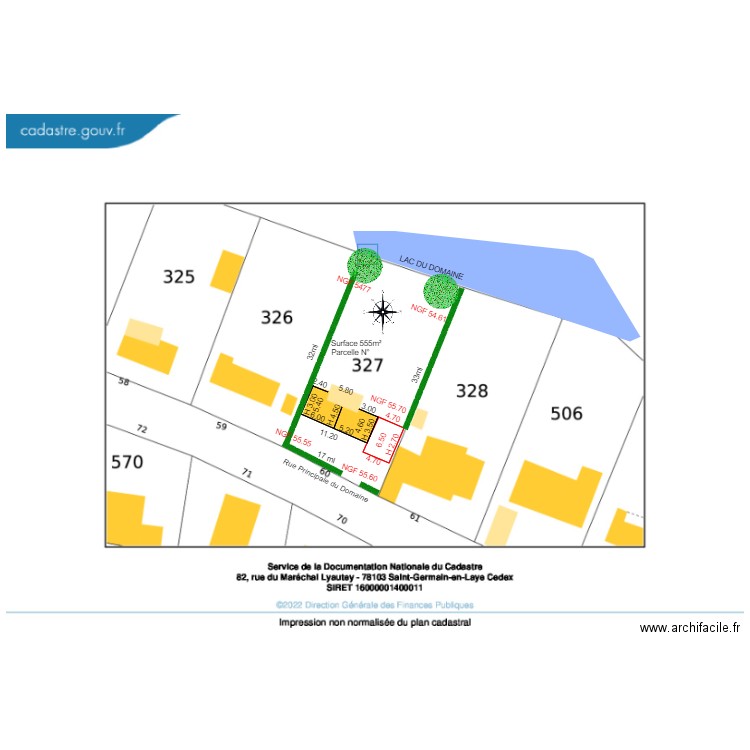 plan de masse      chalet 60    1. Plan de 1 pièce et 31 m2