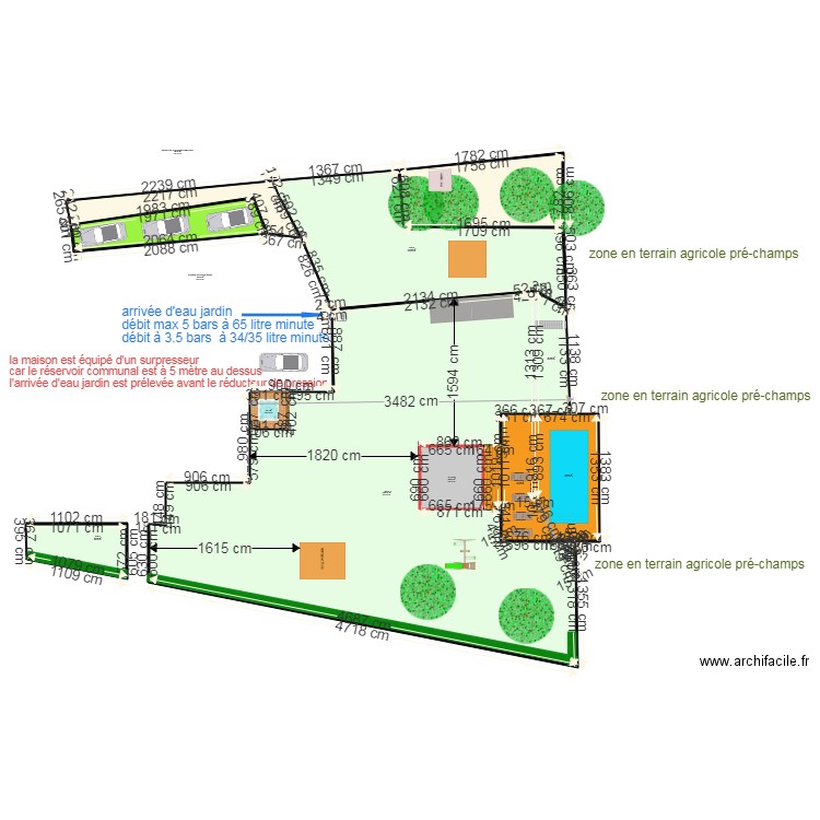 jardin Montricher. Plan de 0 pièce et 0 m2