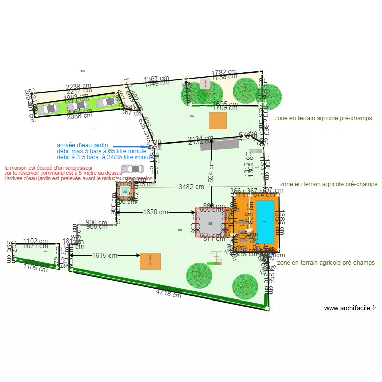 jardin Montricher. Plan de jardin Montricher. Plan de