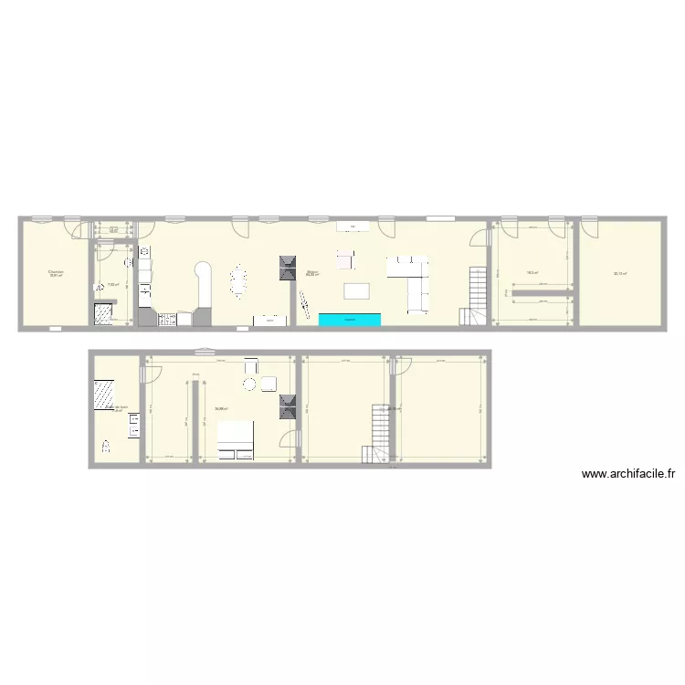 La Gueroulde. Plan de 