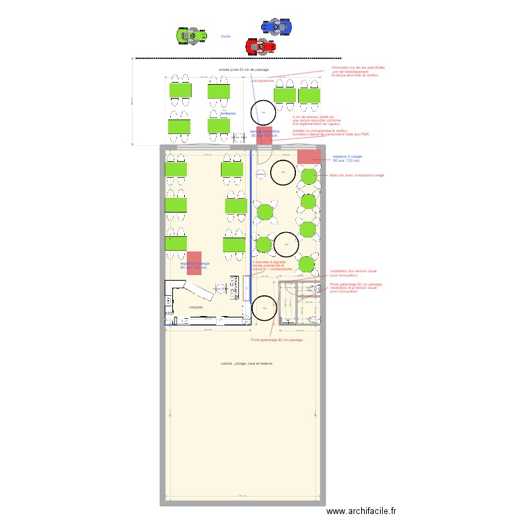 terre et mer  travaux V3. Plan de 5 pièces et 171 m2