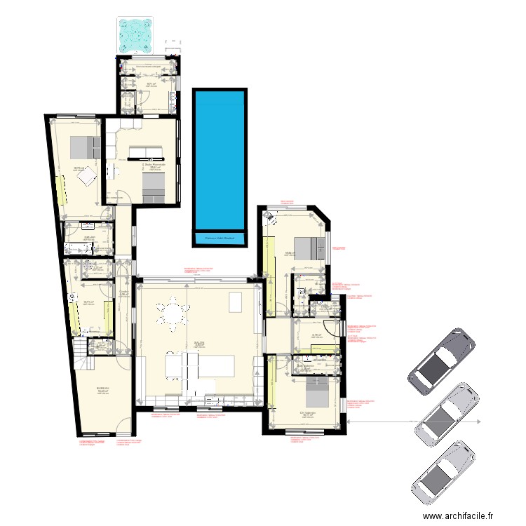 BOUAYE 04022022 Macon. Plan de 19 pièces et 207 m2