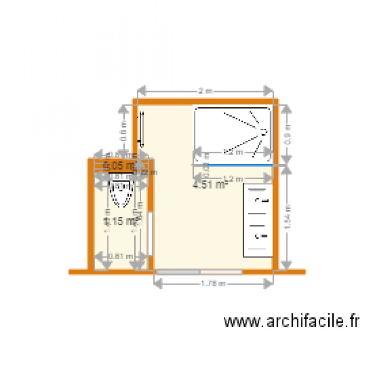 CHRISTINE  MATHIEU SALLE DE BAIN. Plan de 0 pièce et 0 m2