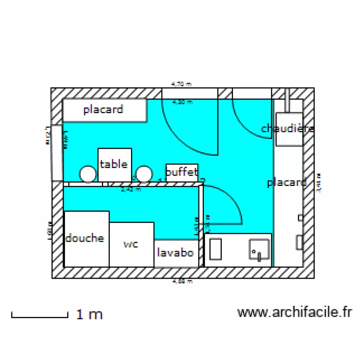 Plan pièce d'en bas. Plan de Plan pièce d'en bas. Plan de