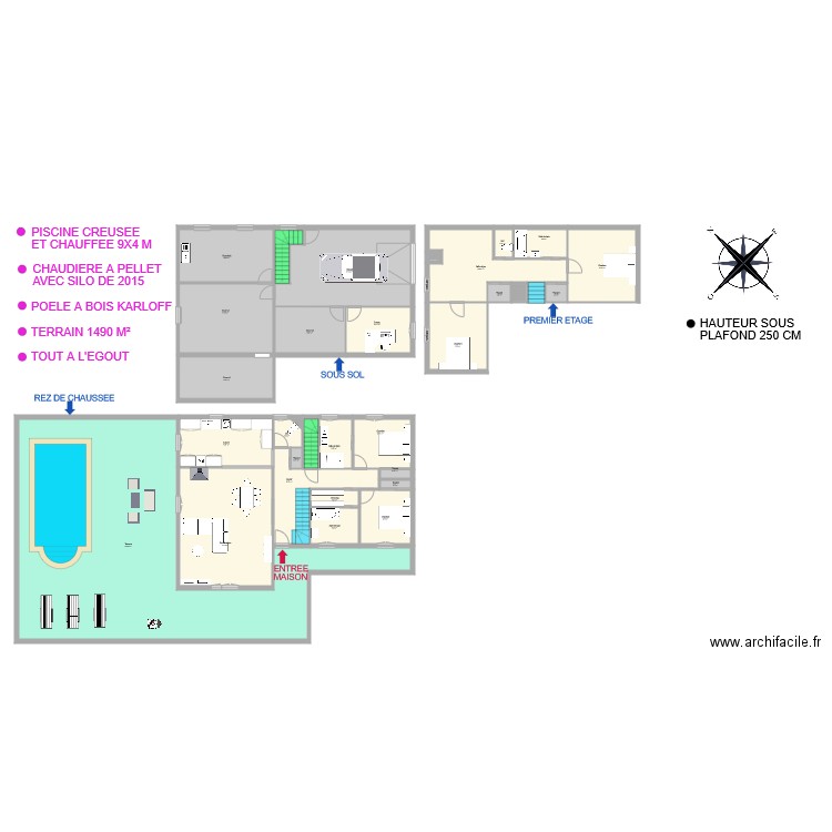 Rombard. Plan de 0 pièce et 0 m2