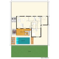 plan maison piscine