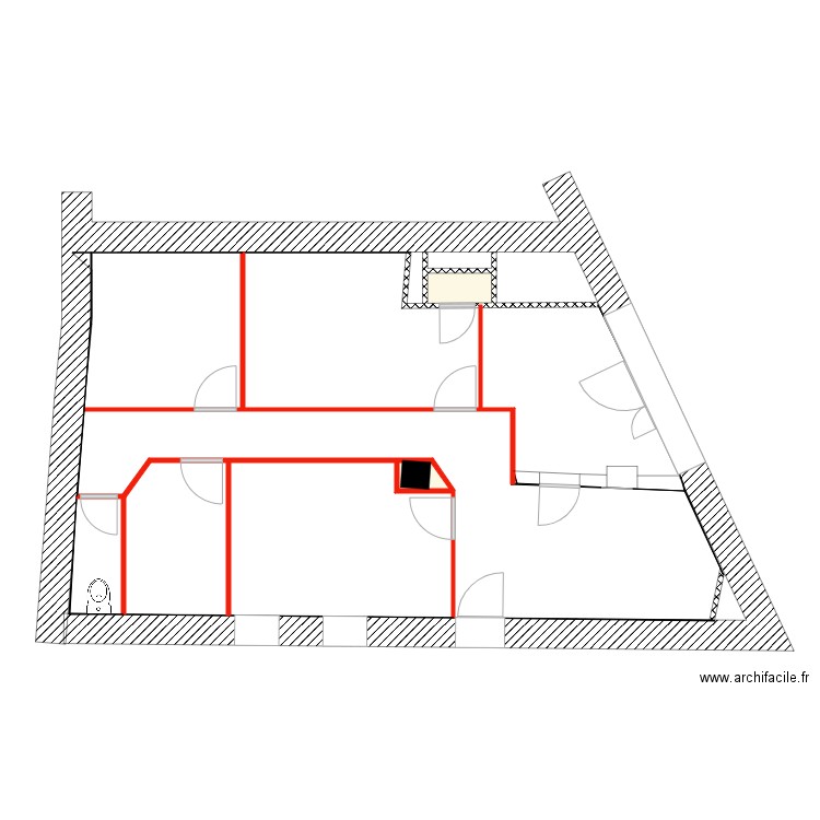 SIMON PROJET 2. Plan de 6 pièces et 45 m2