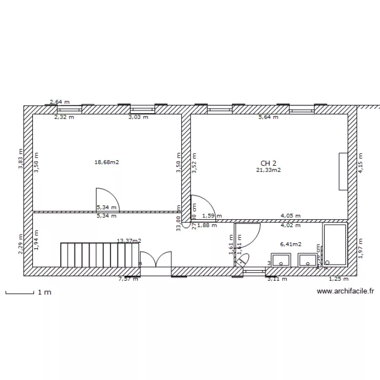 Futur &eacute;tage projet Nours. Plan de 