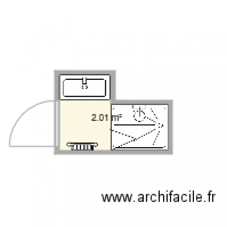 20170403 delaunay sdb rdc 1. Plan de 0 pièce et 0 m2