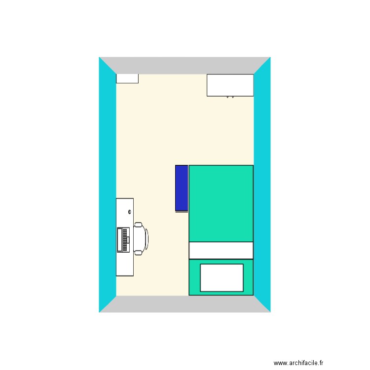 Ma chambre 0. Plan de 0 pièce et 0 m2