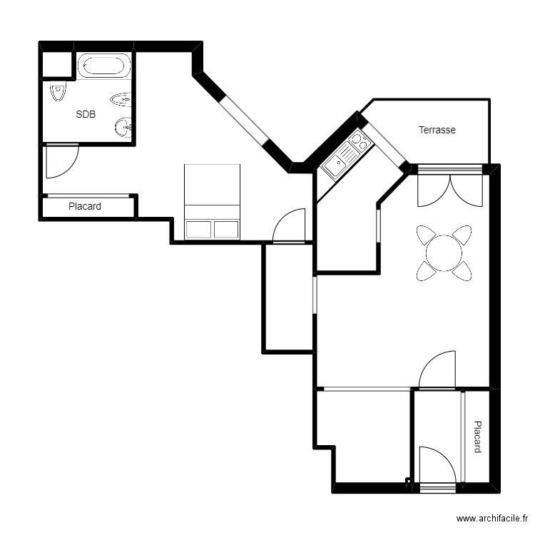 BATTISTAT FLORALLIE. Plan de 10 pièces et 54 m2