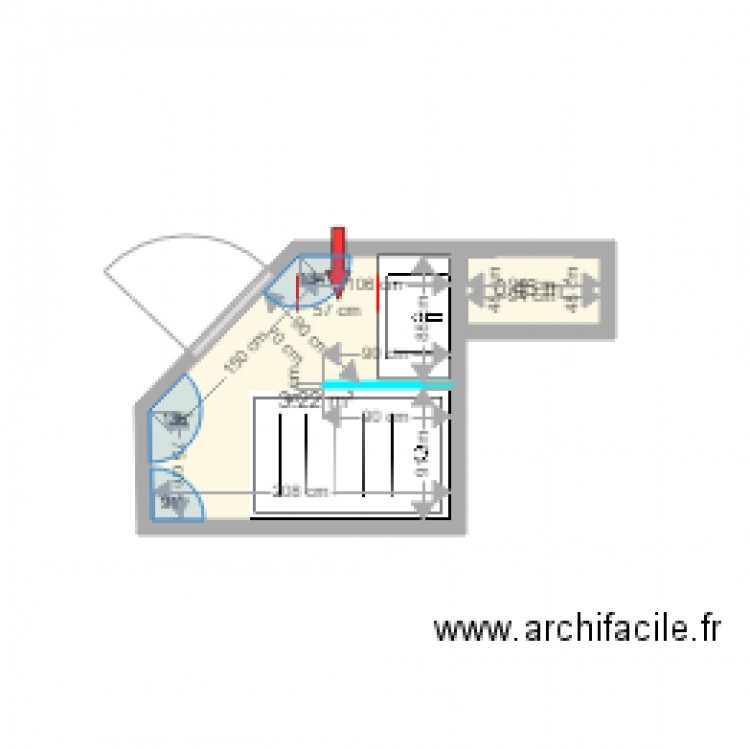 Stollar SDB aménagement d origine. Plan de 0 pièce et 0 m2