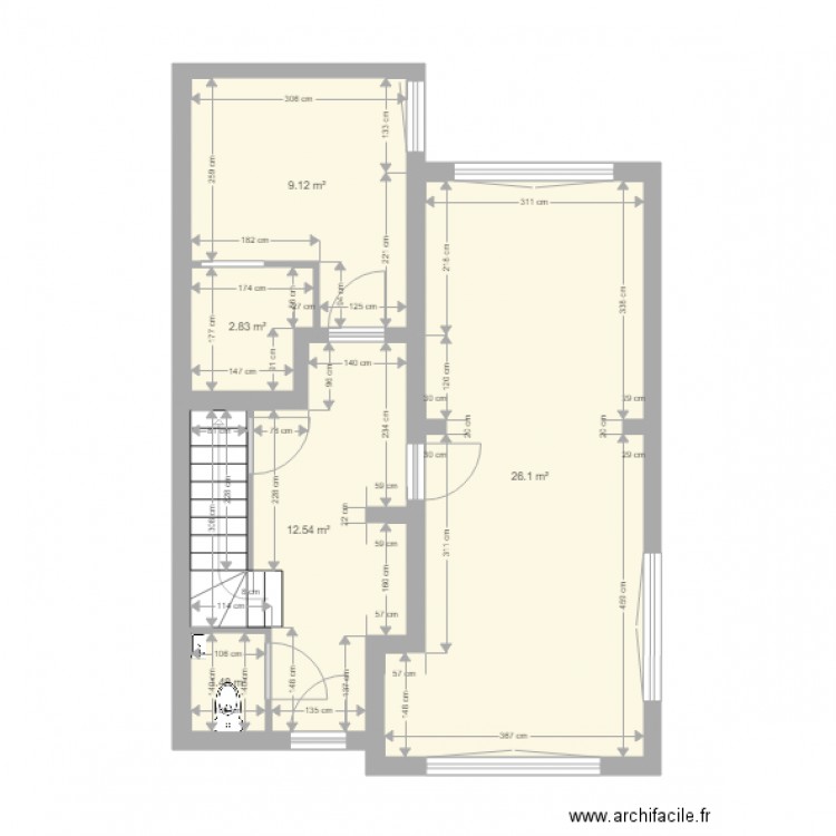 rdc sans annexe surface. Plan de 0 pièce et 0 m2