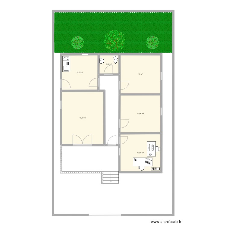 nen. Plan de 0 pièce et 0 m2