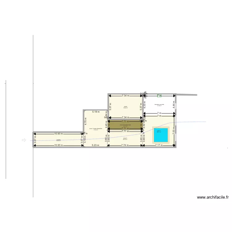 IGNARD cour. Plan de 