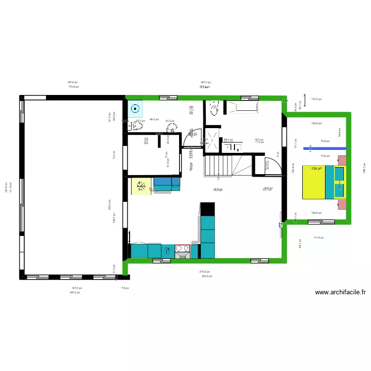 chalet  travaux 2. Plan de 