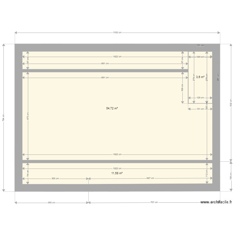 Davies. Plan de 0 pièce et 0 m2