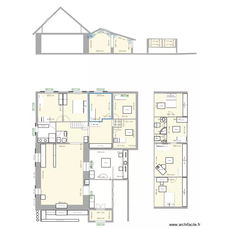 Plan de bourbouill&eacute;. Plan de 