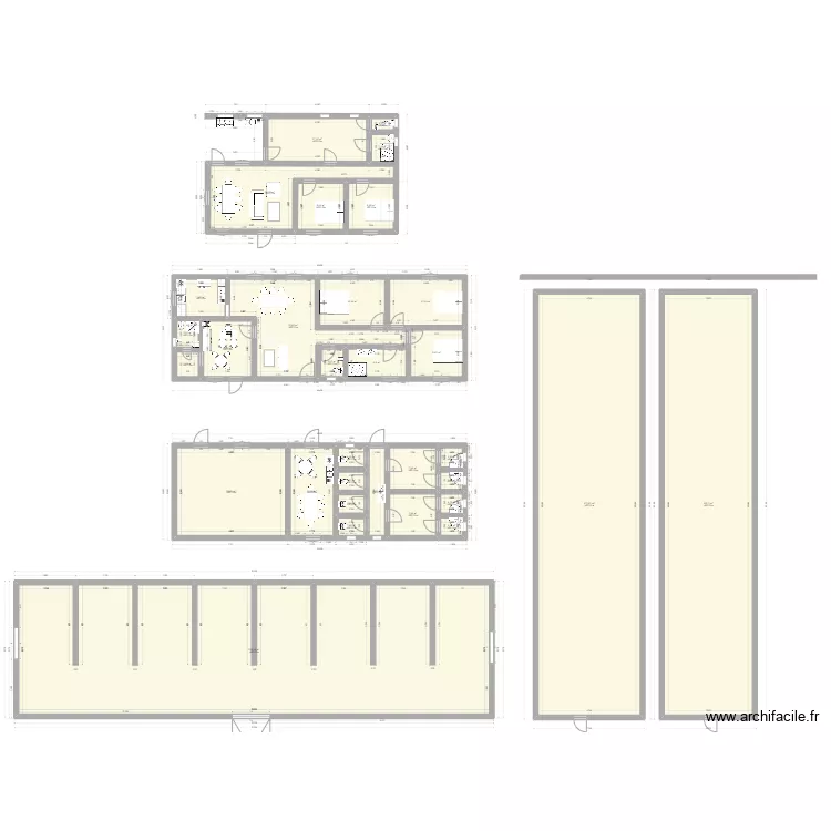 Maison ouvrier. Plan de 